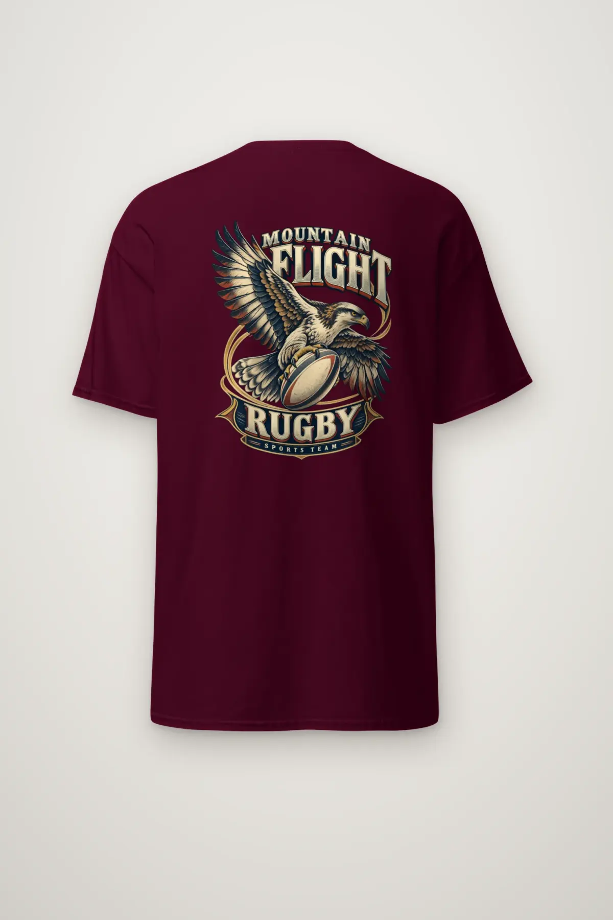 "Mountain Flight Rugby Sports Team" Heavyweight Unisex Crewneck T-shirt
