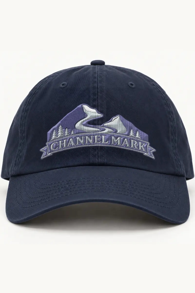 "Mountain River Emblem" Classic Dad Hat · Embroidered