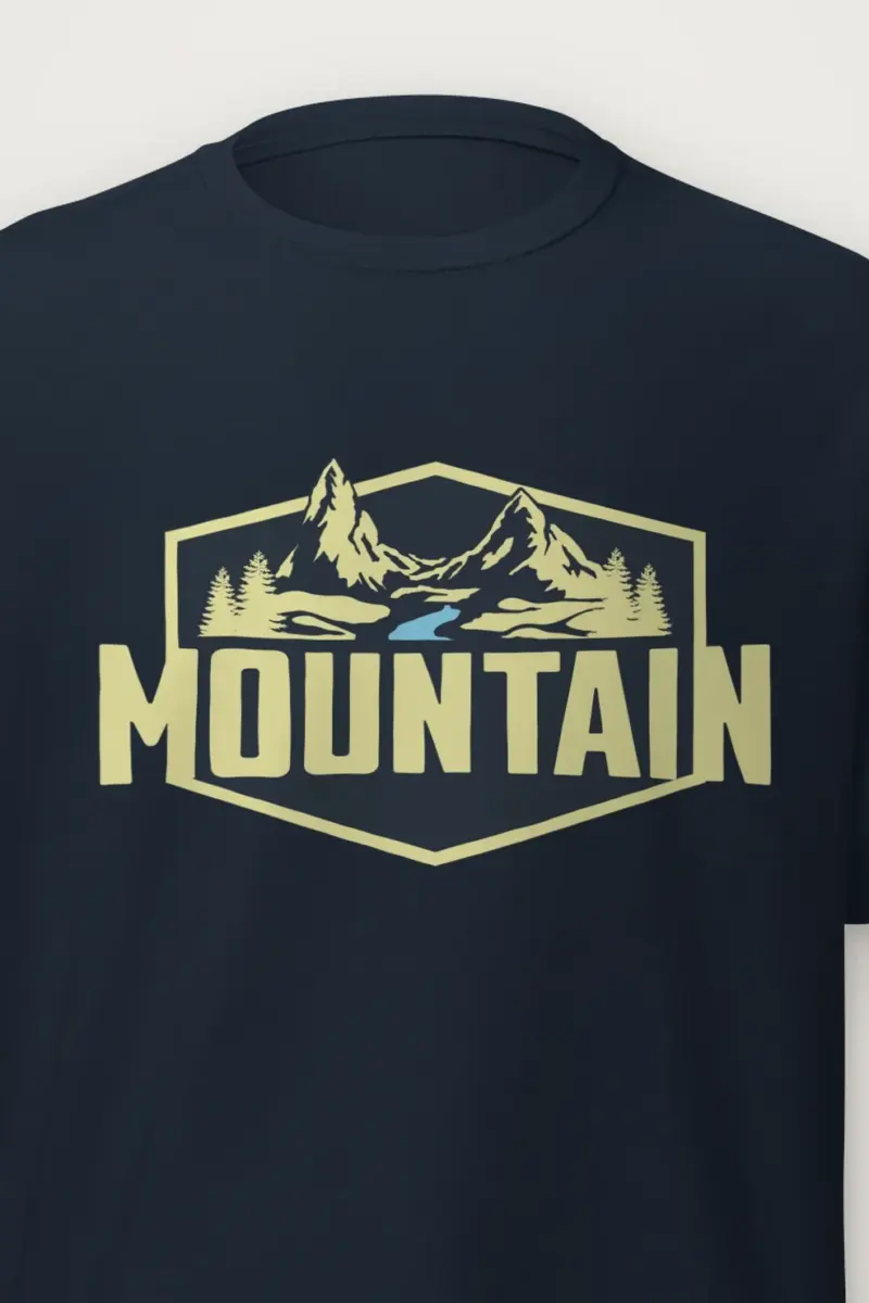 "Mountain Wilderness Badge" Heavyweight Unisex Crewneck T-shirt