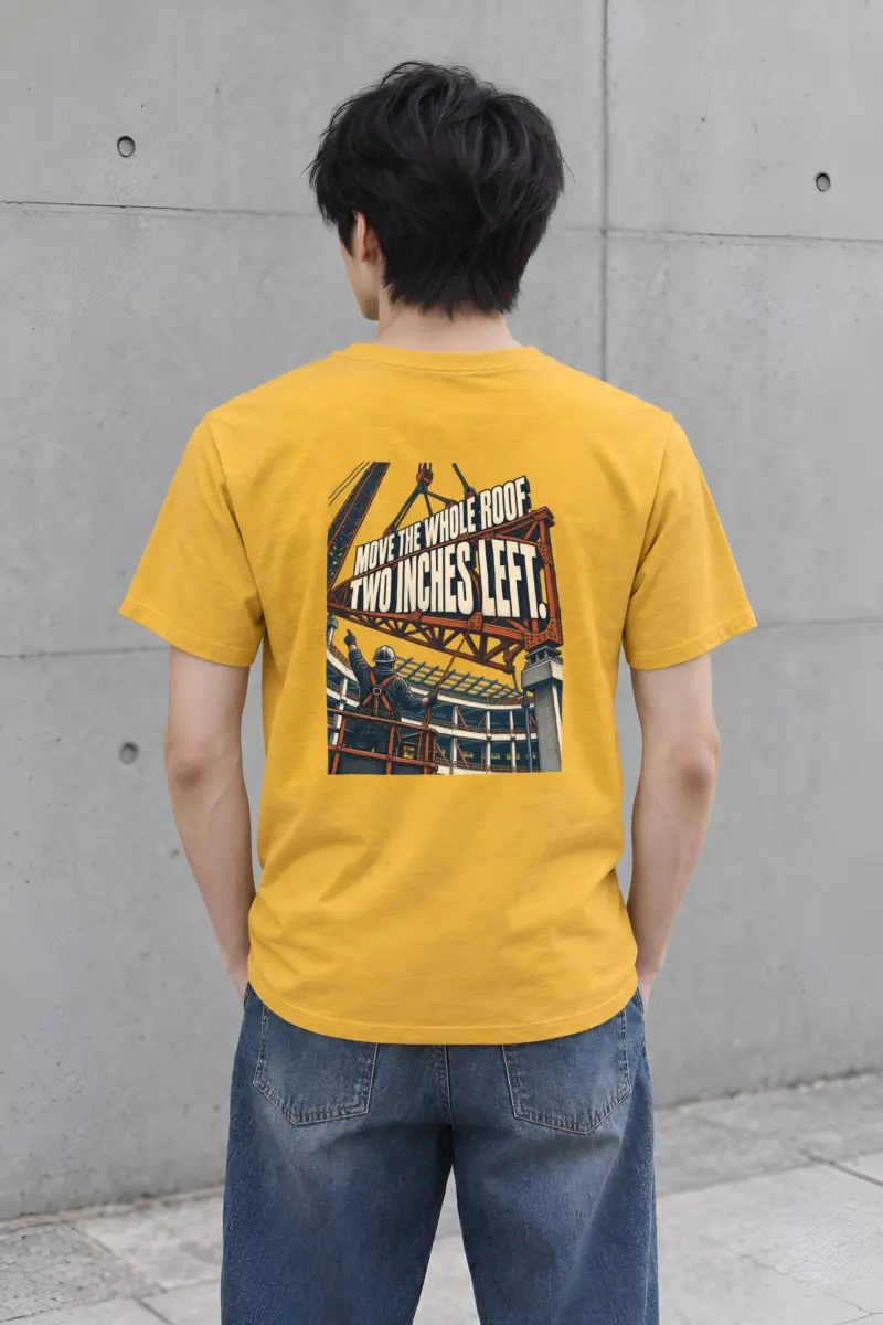 “Move The Whole Roof” Heavyweight Unisex Crewneck T-shirt