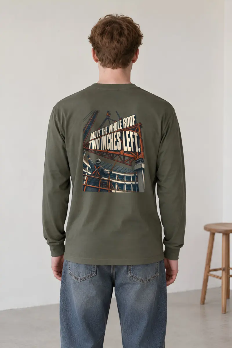 "Move The Whole Roof" Unisex Longsleeve T-shirt
