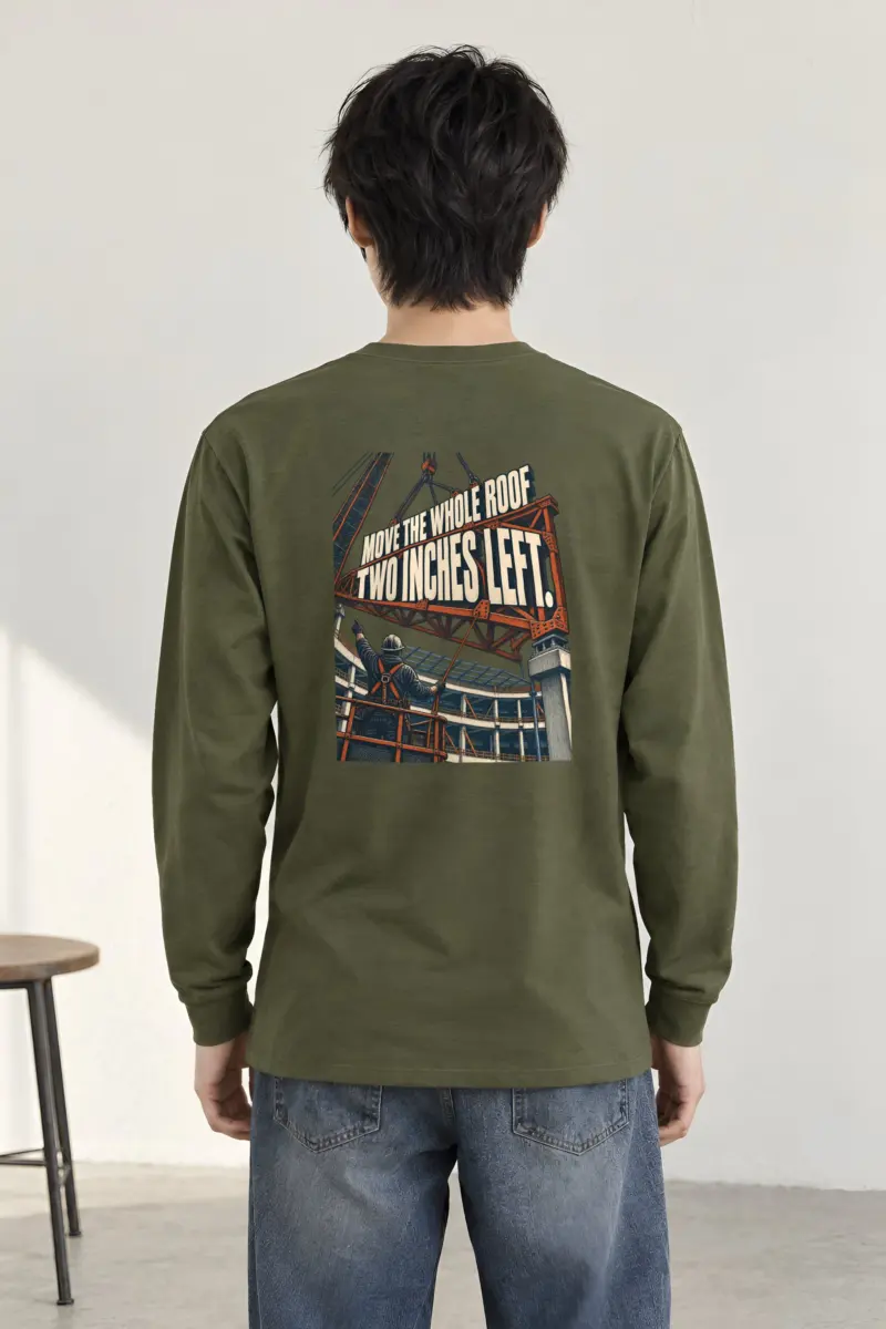 “Move The Whole Roof” Unisex Longsleeve T-shirt