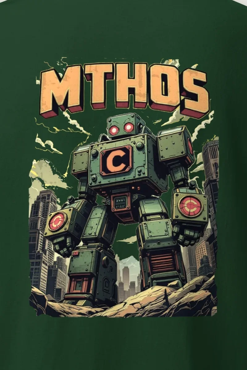 "MTHOS Robot" Heavyweight Unisex Crewneck T-shirt