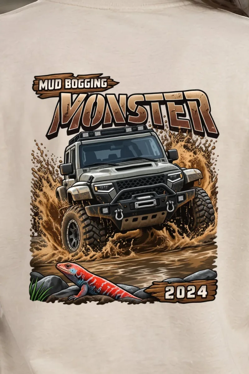 "Mud Bogging Monster" Heavyweight Unisex Crewneck T-shirt
