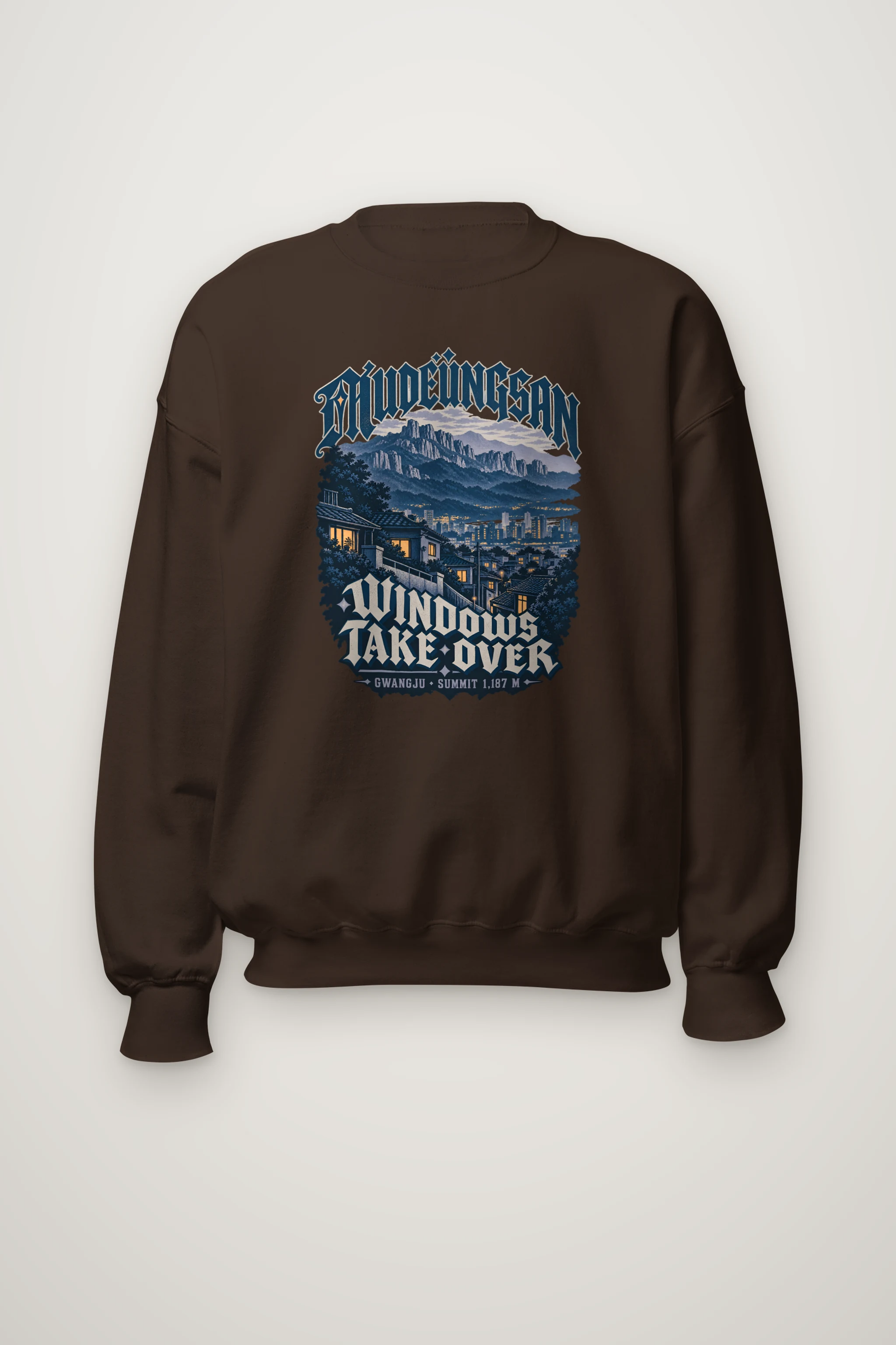 "Mudeungsan Windows Take Over" Heavy Blend Unisex Crewneck Sweatshirt