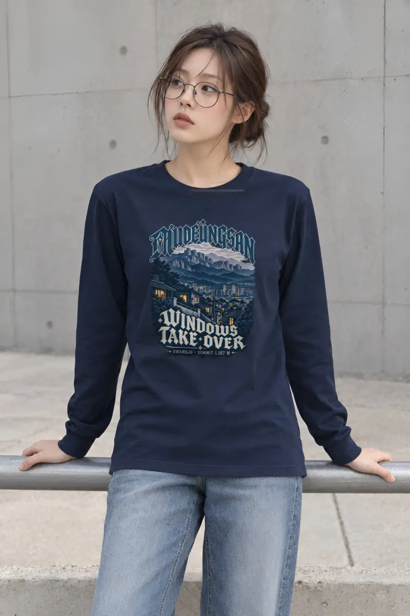 "Mudeungsan Windows Take Over" Unisex Longsleeve T-shirt