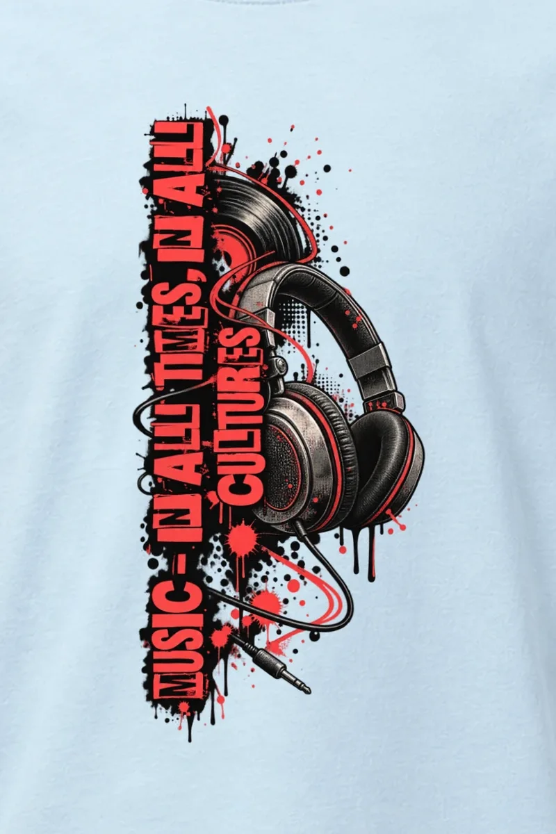 "Music In All Times" Heavyweight Unisex Crewneck T-shirt
