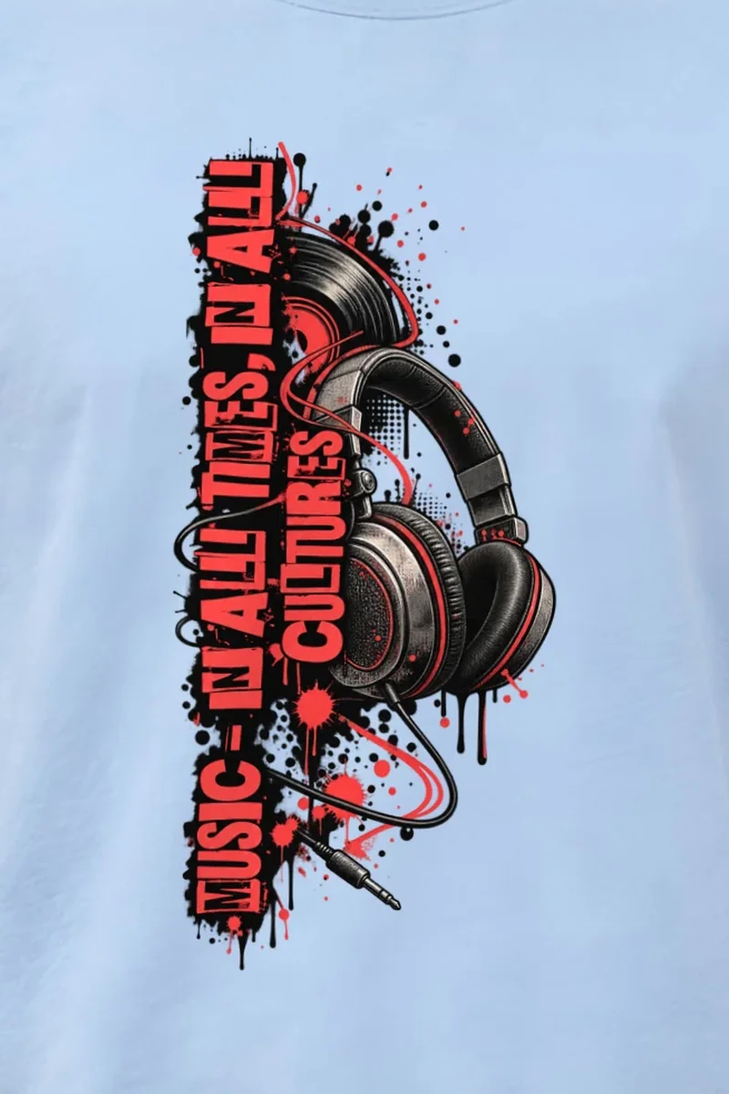 "Music In All Times" Heavyweight Unisex Crewneck T-shirt