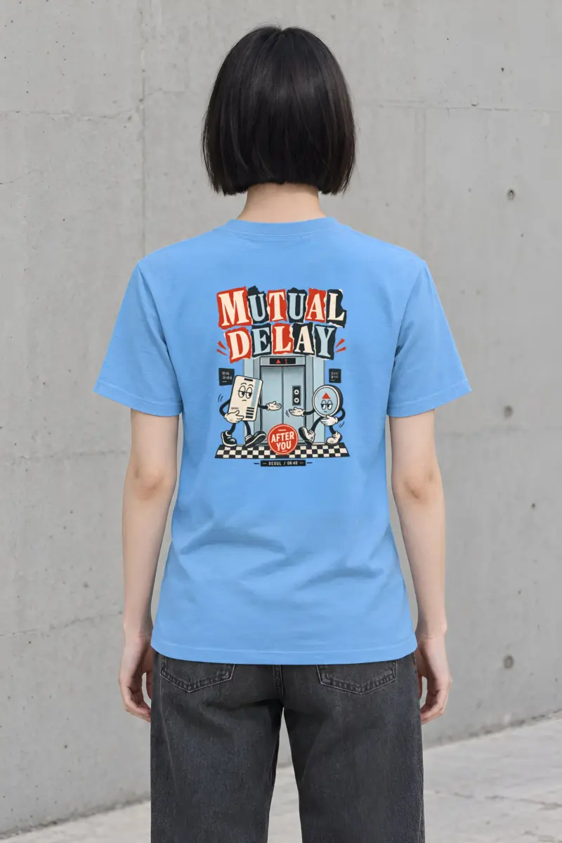 "Mutual Delay" Heavyweight Unisex Crewneck T-shirt