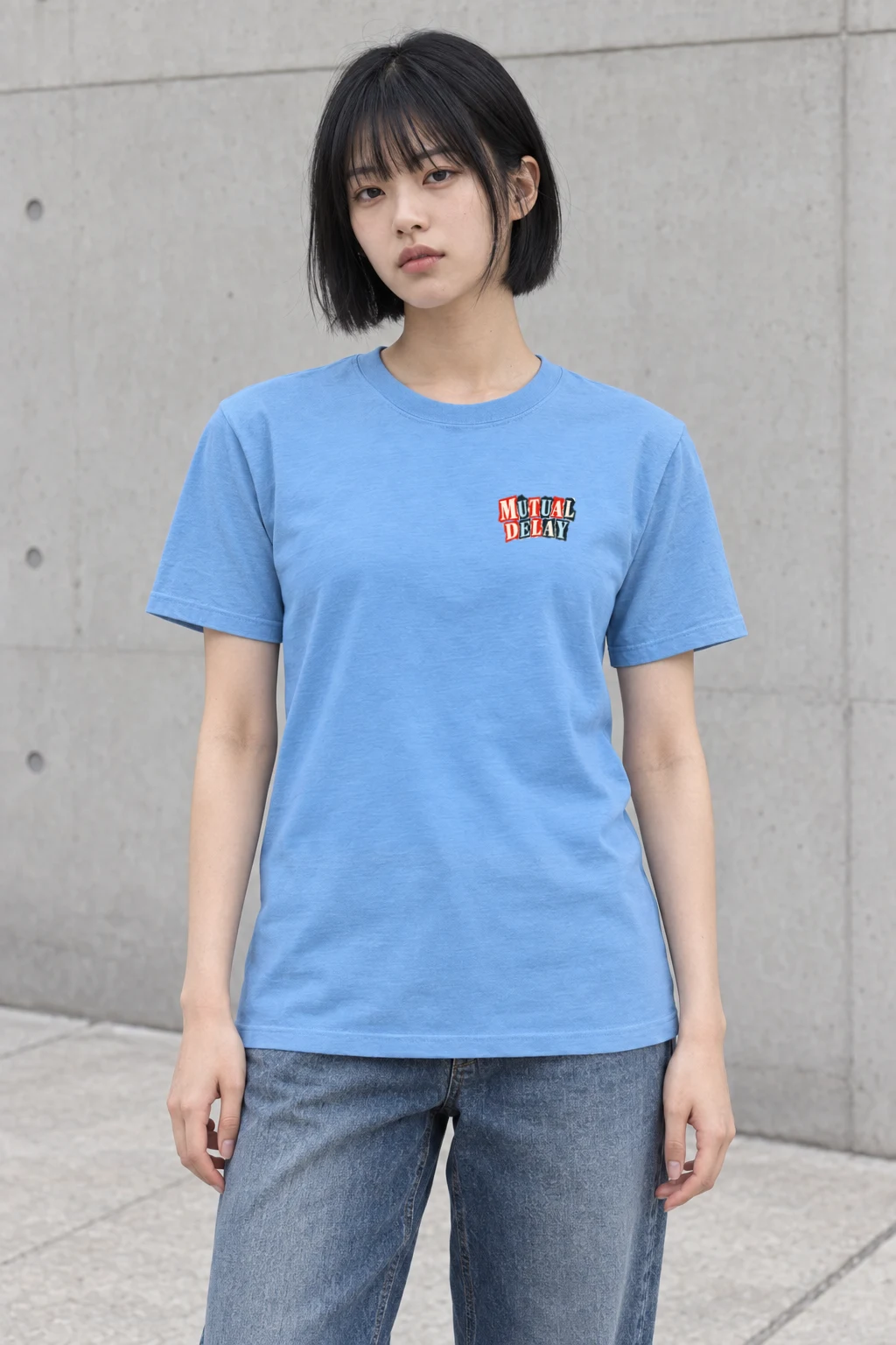 "Mutual Delay" Heavyweight Unisex Crewneck T-shirt