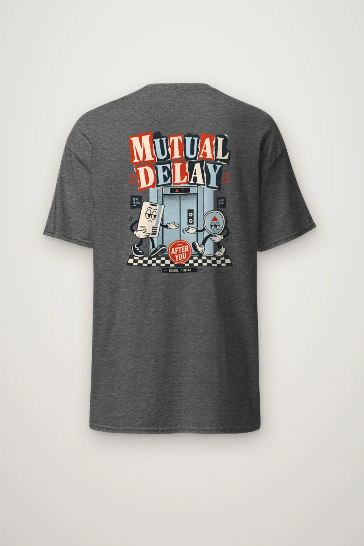 "Mutual Delay" Heavyweight Unisex Crewneck T-shirt