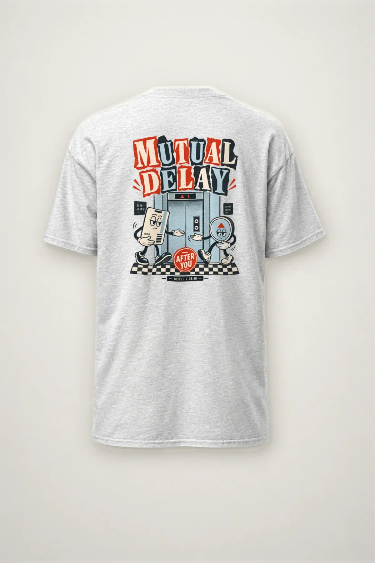 "Mutual Delay" Heavyweight Unisex Crewneck T-shirt