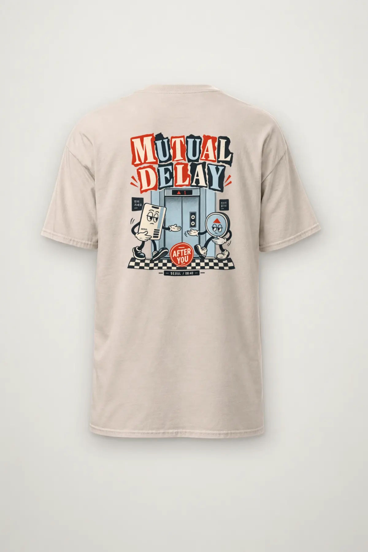 "Mutual Delay" Heavyweight Unisex Crewneck T-shirt