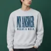 "My Answer Needs a Walk" Heavy Blend Unisex Crewneck Sweatshirt