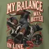 "My Balance Was Better in Line" Heavy Blend Unisex Crewneck Sweatshirt