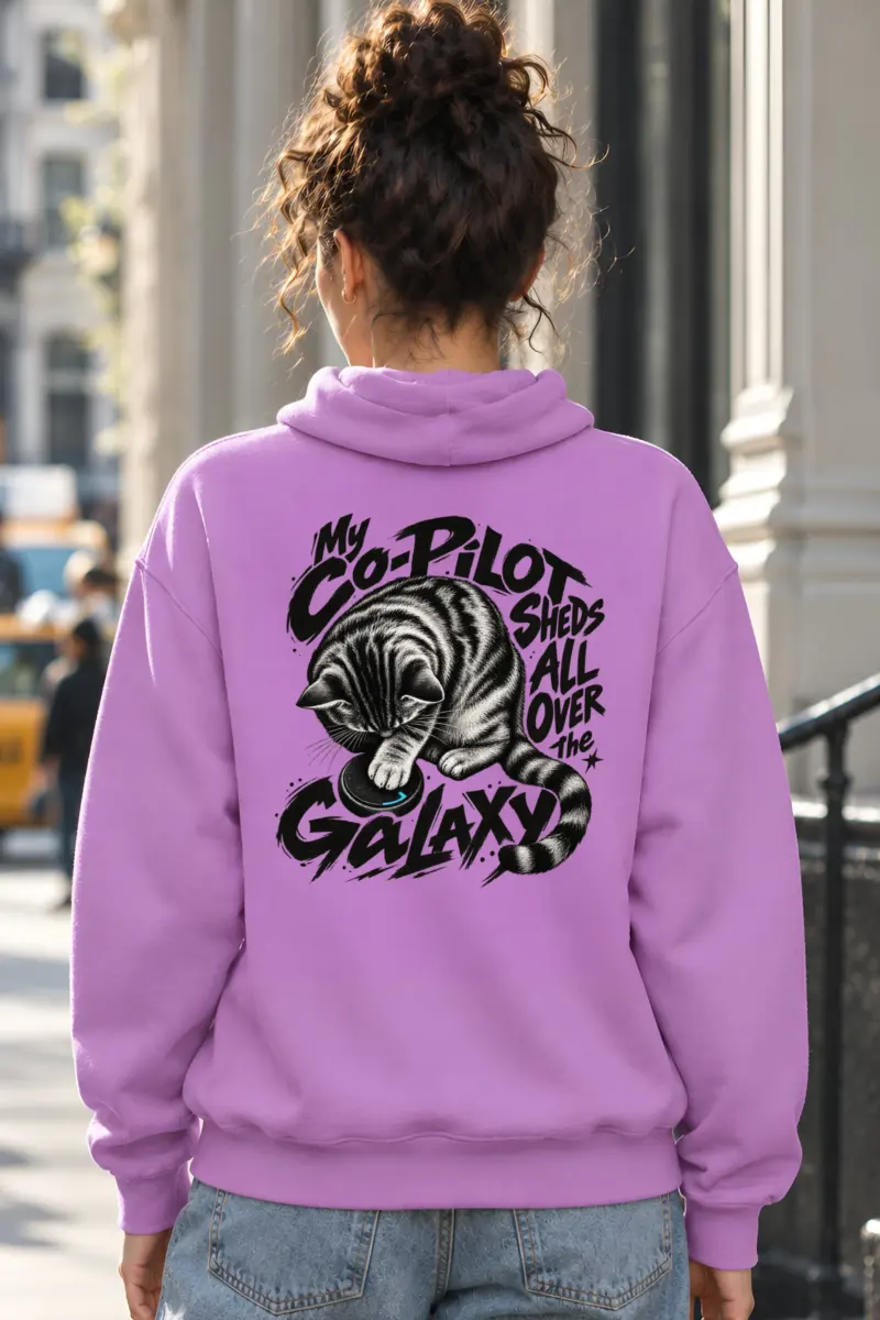 “My Co-Pilot Sheds” Heavy Blend Unisex Pullover Hoodie
