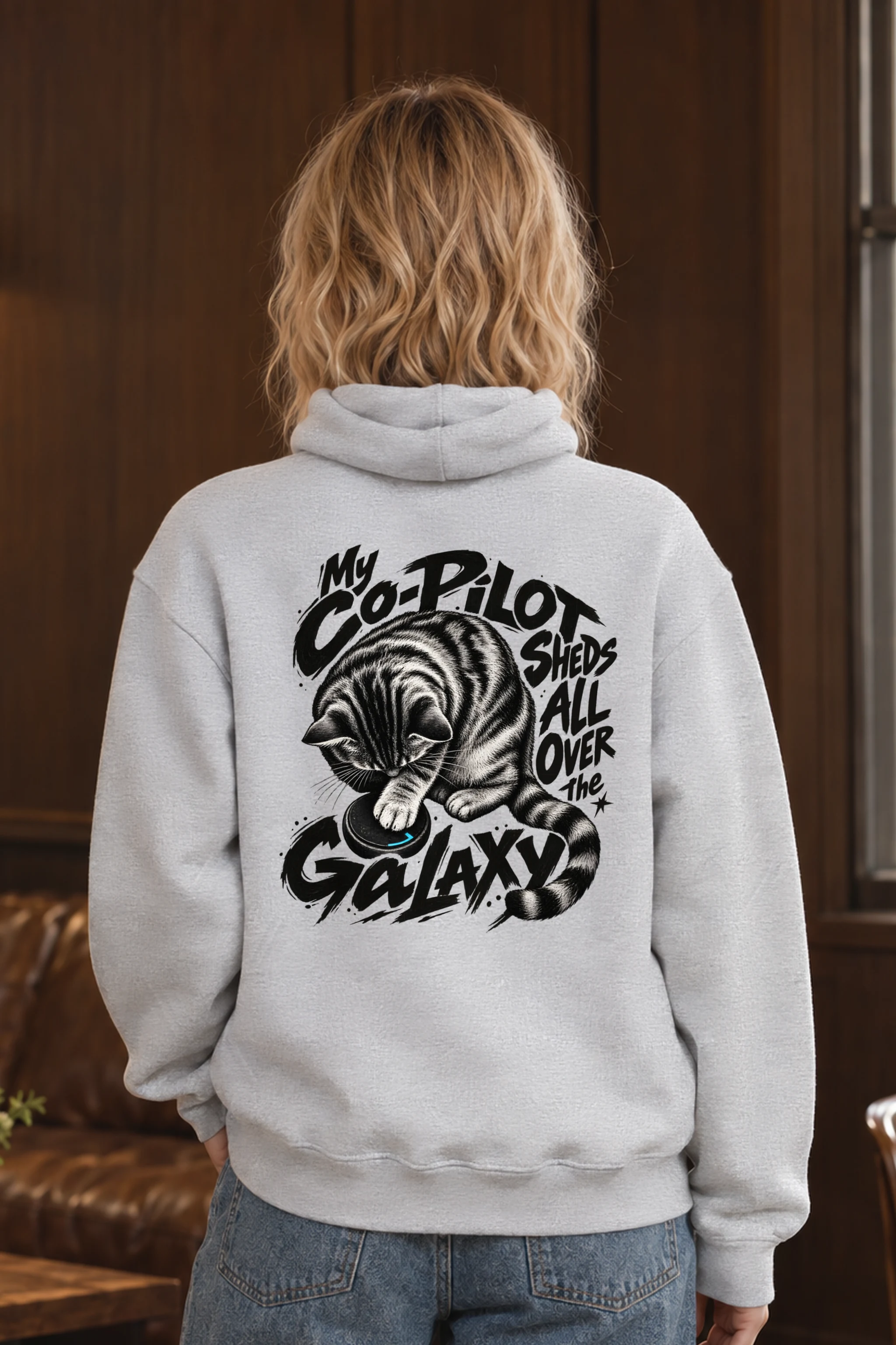 "My Co-Pilot Sheds" Heavy Blend Unisex Pullover Hoodie