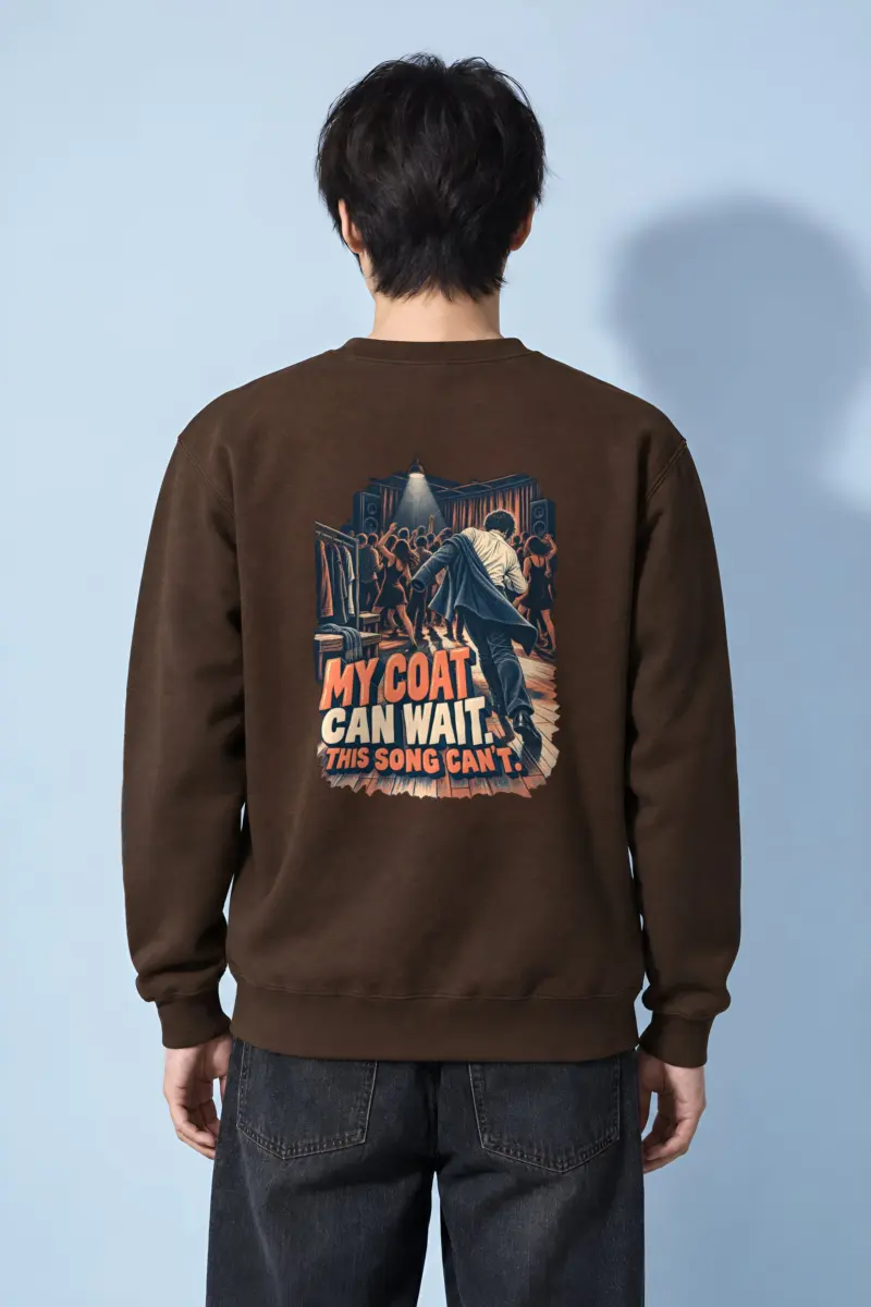 “My Coat Can Wait” Heavy Blend Unisex Crewneck Sweatshirt