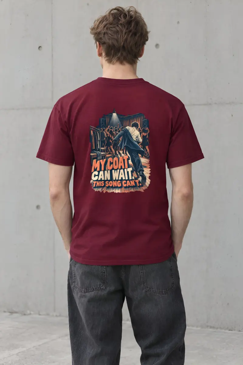 “My Coat Can Wait” Heavyweight Unisex Crewneck T-shirt