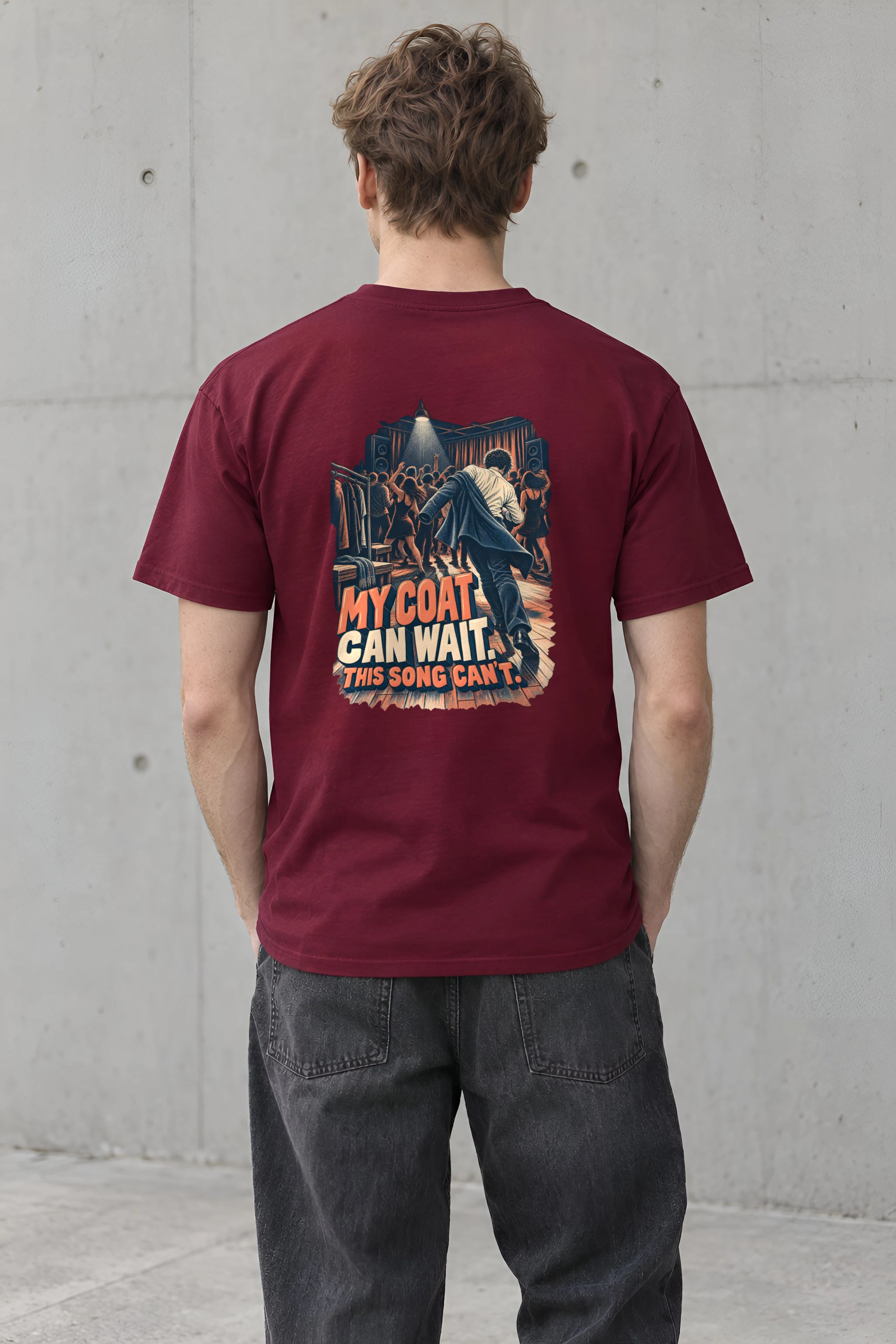 "My Coat Can Wait" Heavyweight Unisex Crewneck T-shirt