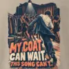 "My Coat Can Wait" Men's Oversized Heavyweight Crewneck T-Shirt