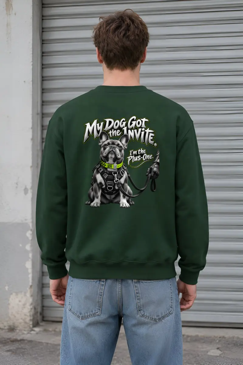 “My Dog Got the Invite” Heavy Blend Unisex Crewneck Sweatshirt
