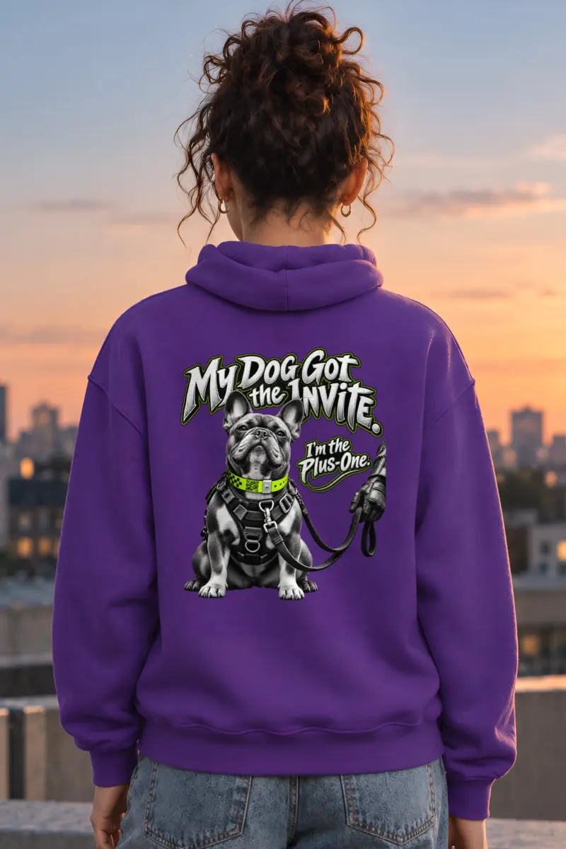 “My Dog Got the Invite” Heavy Blend Unisex Pullover Hoodie