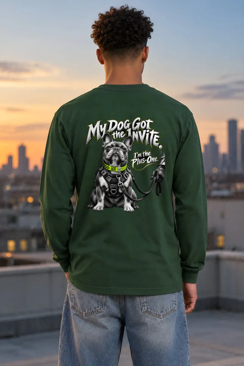 “My Dog Got the Invite” Unisex Longsleeve T-shirt