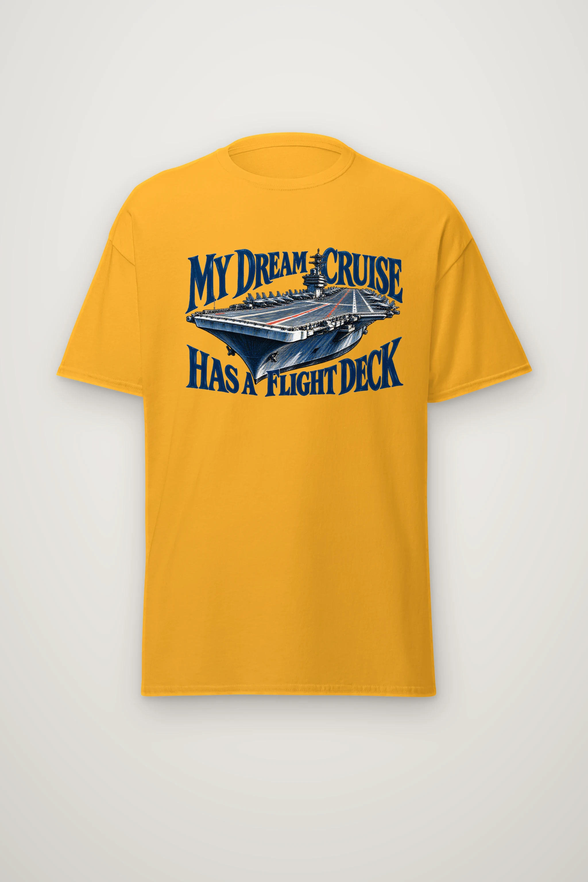 "My Dream Cruise Has a Flight Deck" Heavyweight Unisex Crewneck T-shirt