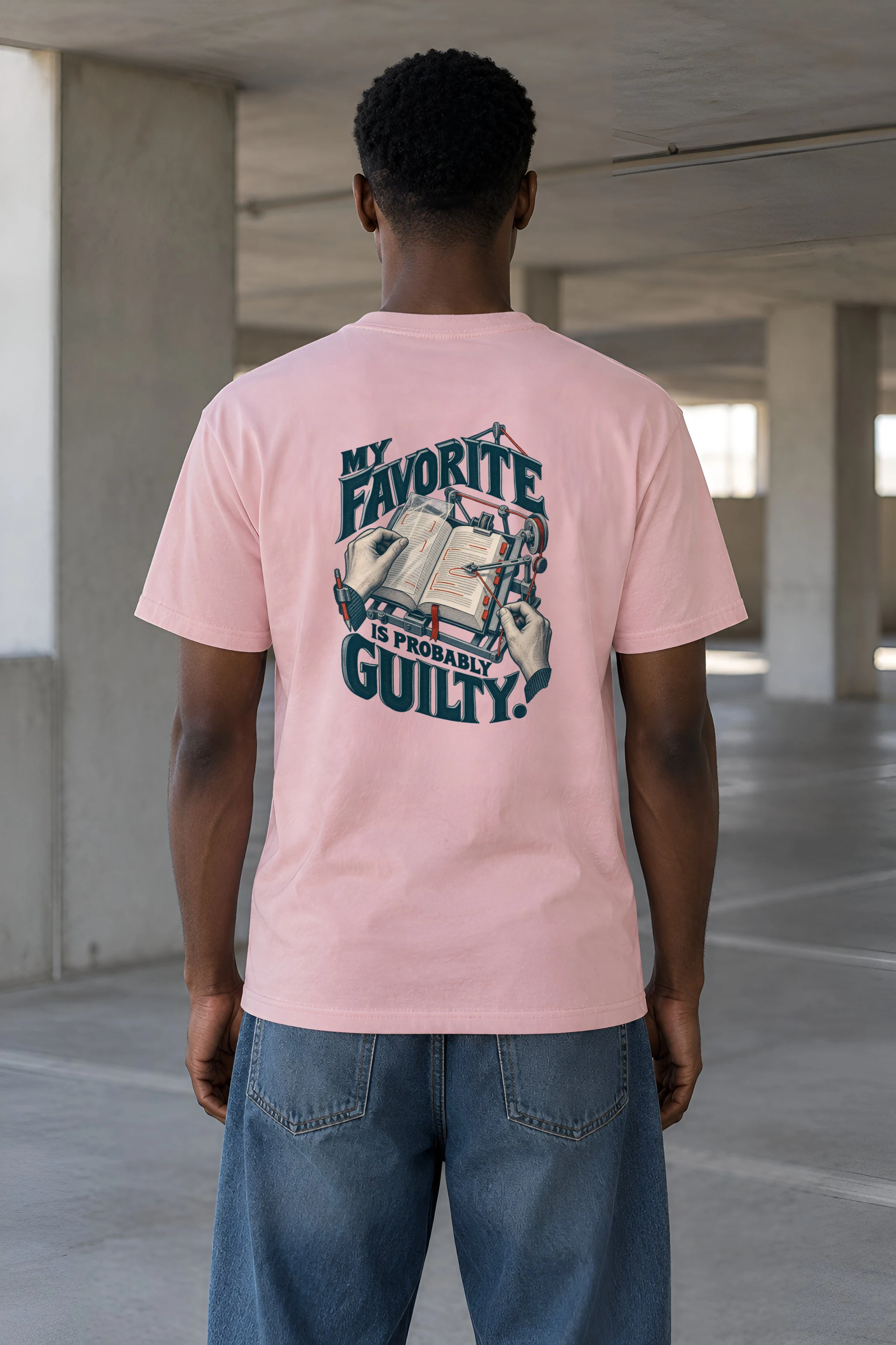 "My Favorite Is Probably Guilty" Heavyweight Unisex Crewneck T-shirt