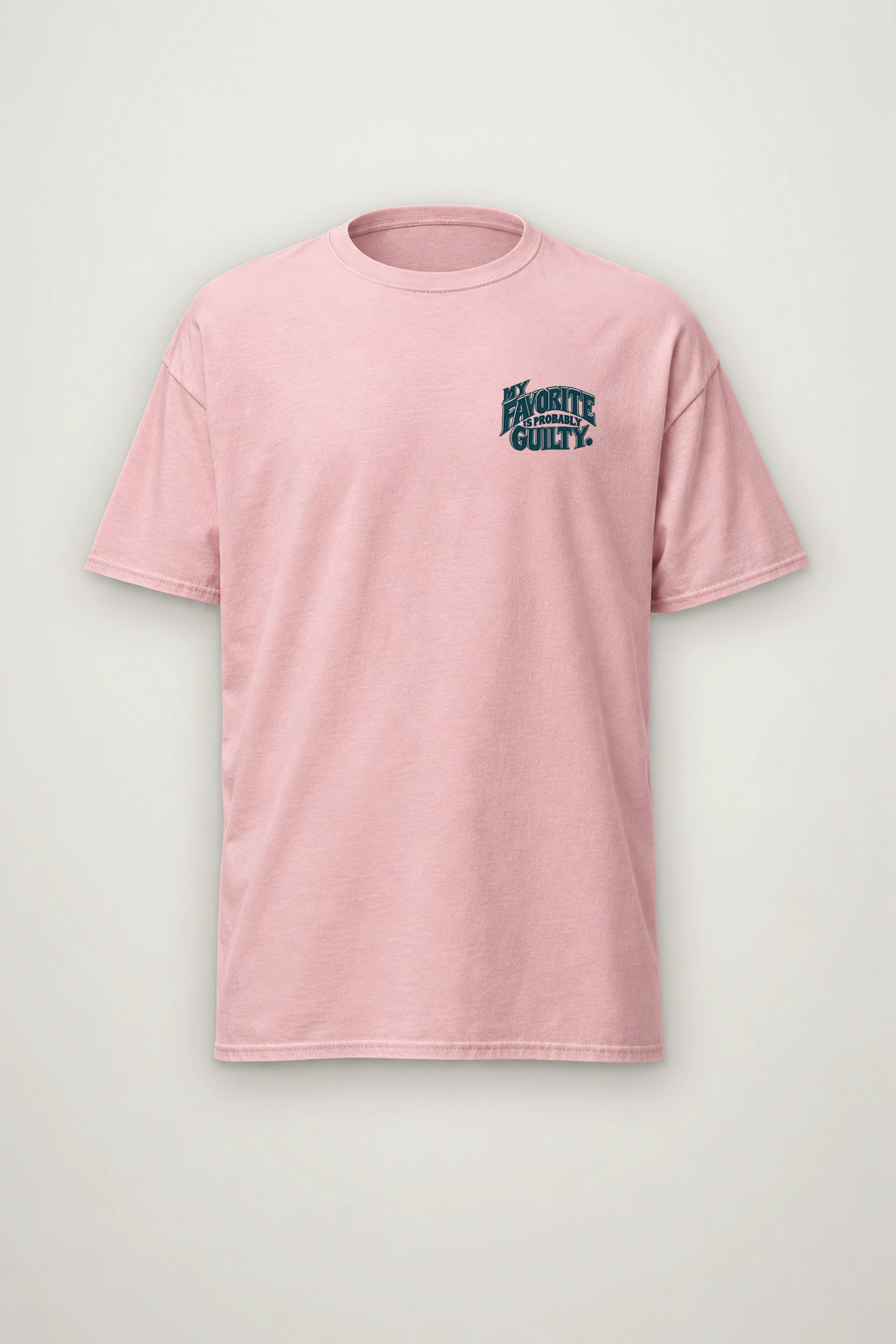 "My Favorite Is Probably Guilty" Heavyweight Unisex Crewneck T-shirt