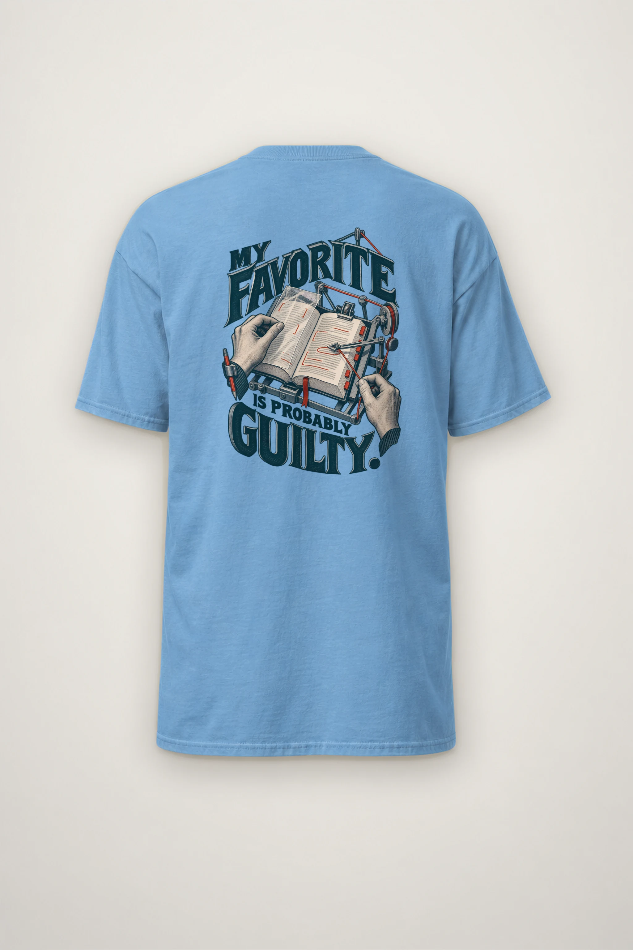 "My Favorite Is Probably Guilty" Heavyweight Unisex Crewneck T-shirt
