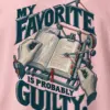 "My Favorite Is Probably Guilty" Heavyweight Unisex Crewneck T-shirt