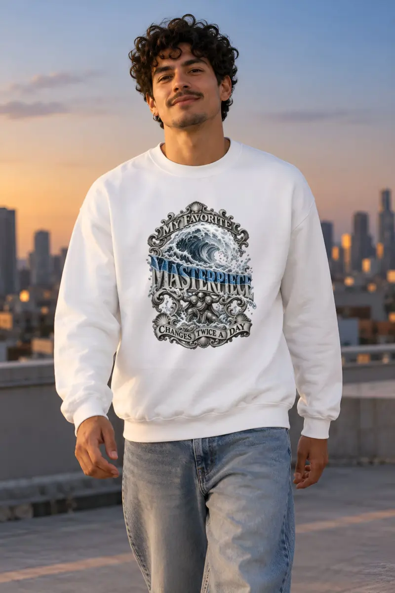 "My Favorite Masterpiece" Heavy Blend Unisex Crewneck Sweatshirt