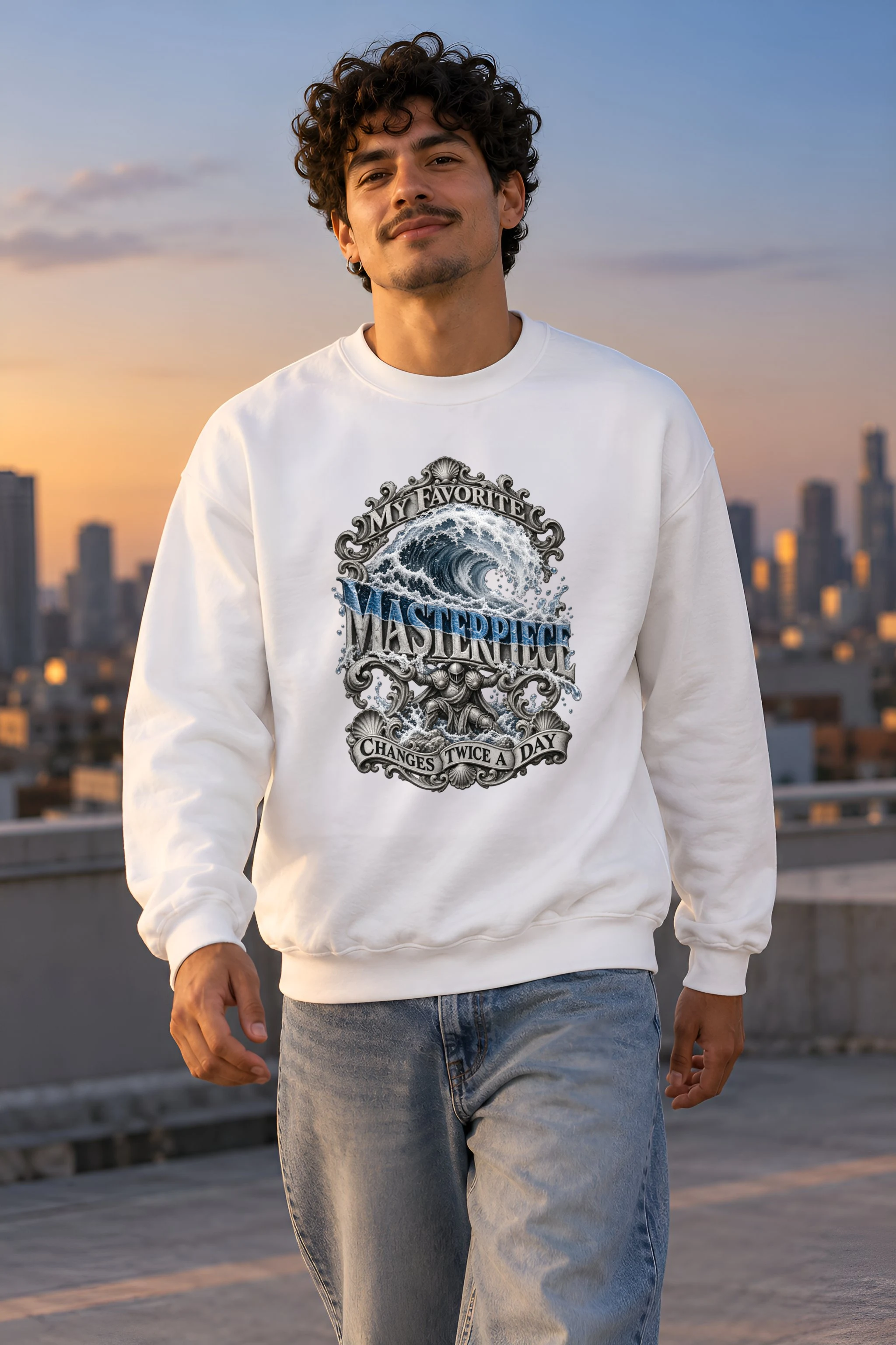 "My Favorite Masterpiece" Heavy Blend Unisex Crewneck Sweatshirt