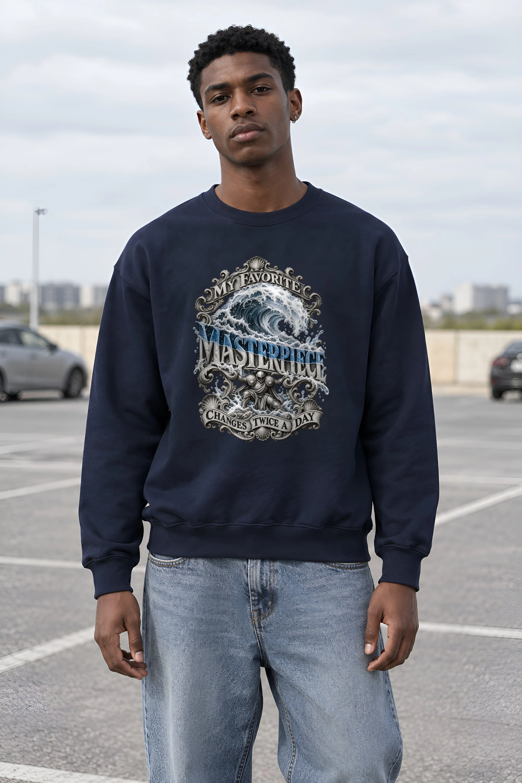 "My Favorite Masterpiece" Heavy Blend Unisex Crewneck Sweatshirt