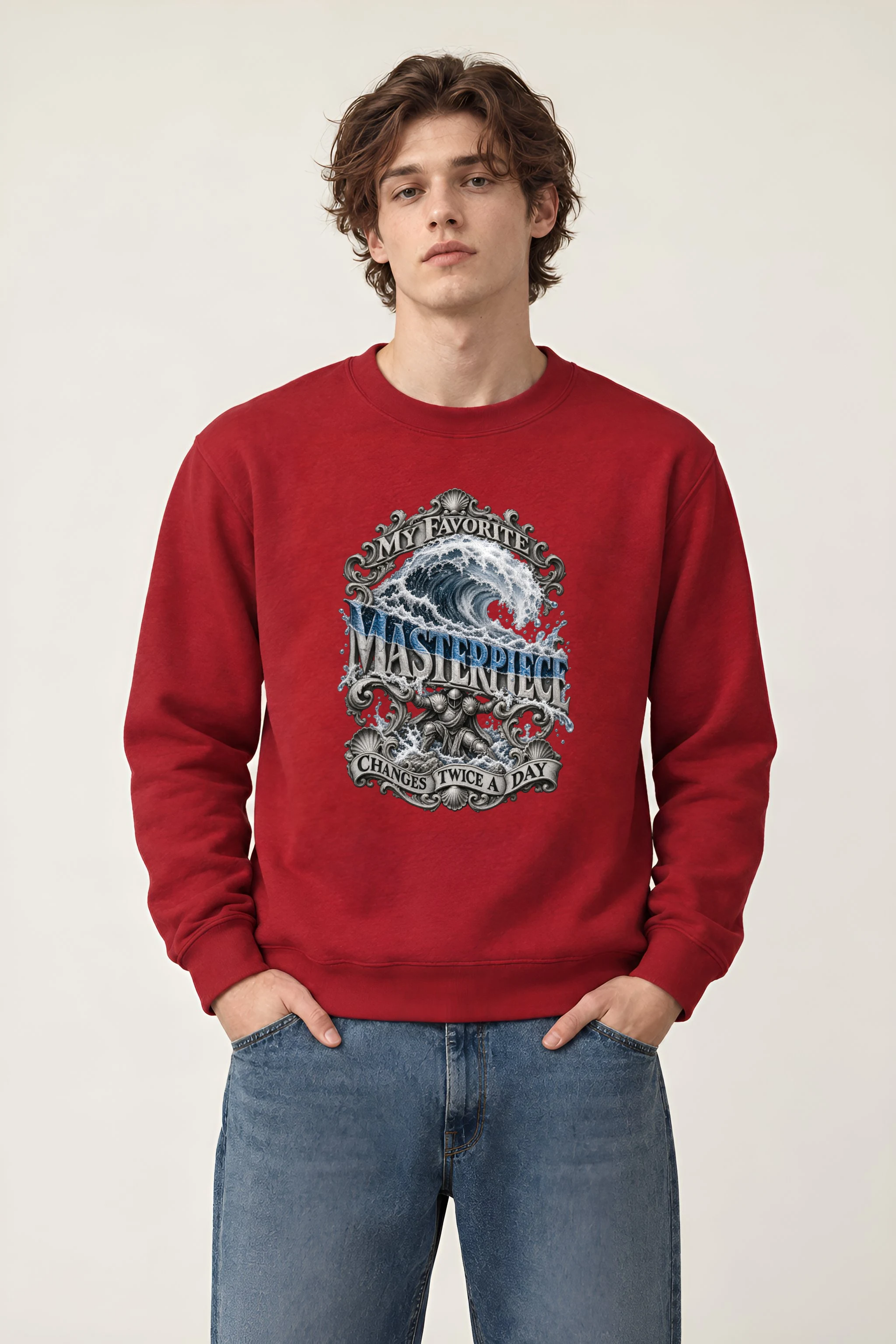 "My Favorite Masterpiece" Heavy Blend Unisex Crewneck Sweatshirt
