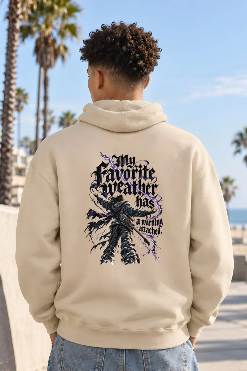 “My Favorite Weather” Unisex Pullover Hoodie