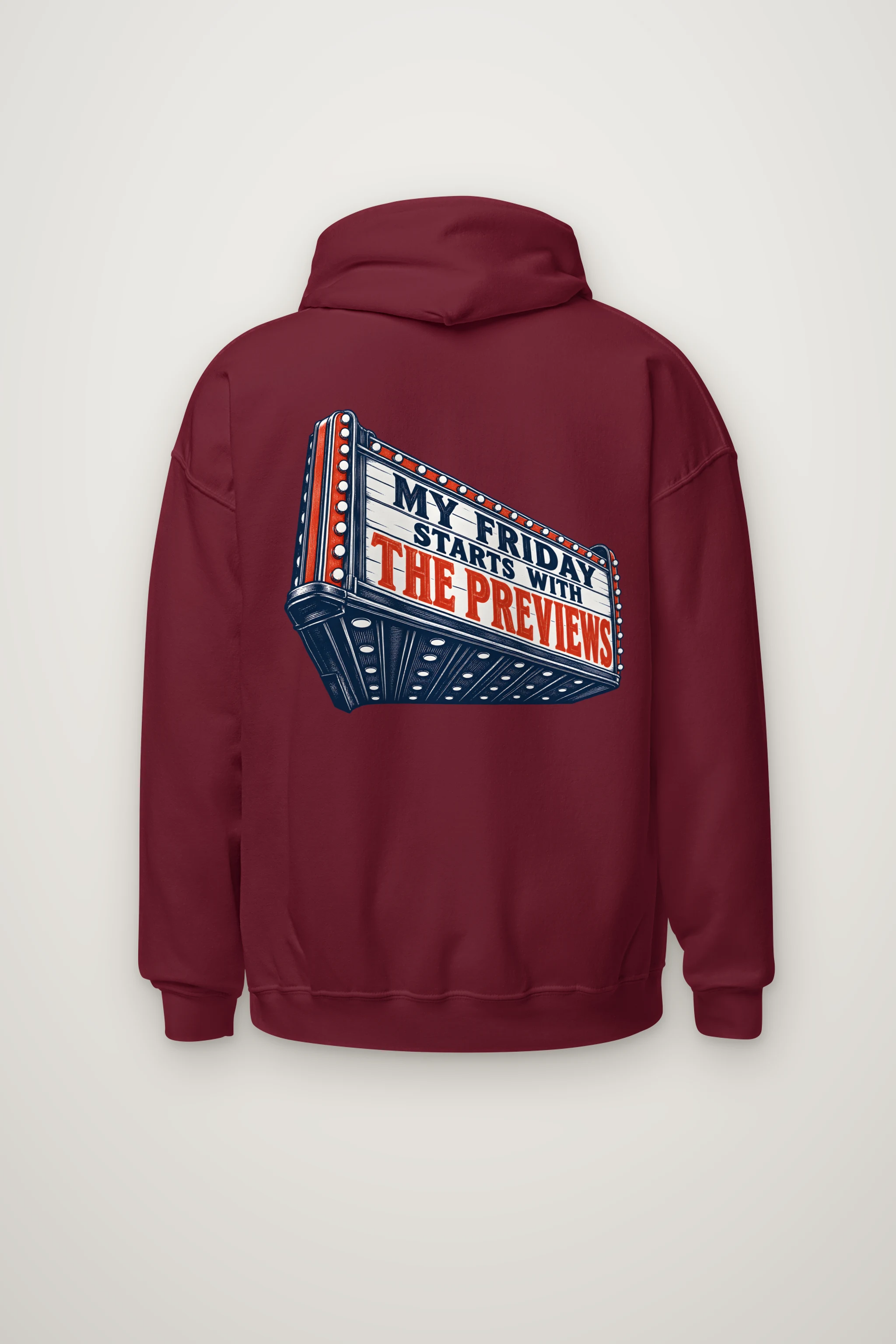 "My Friday Starts With the Previews" Heavy Blend Unisex Pullover Hoodie
