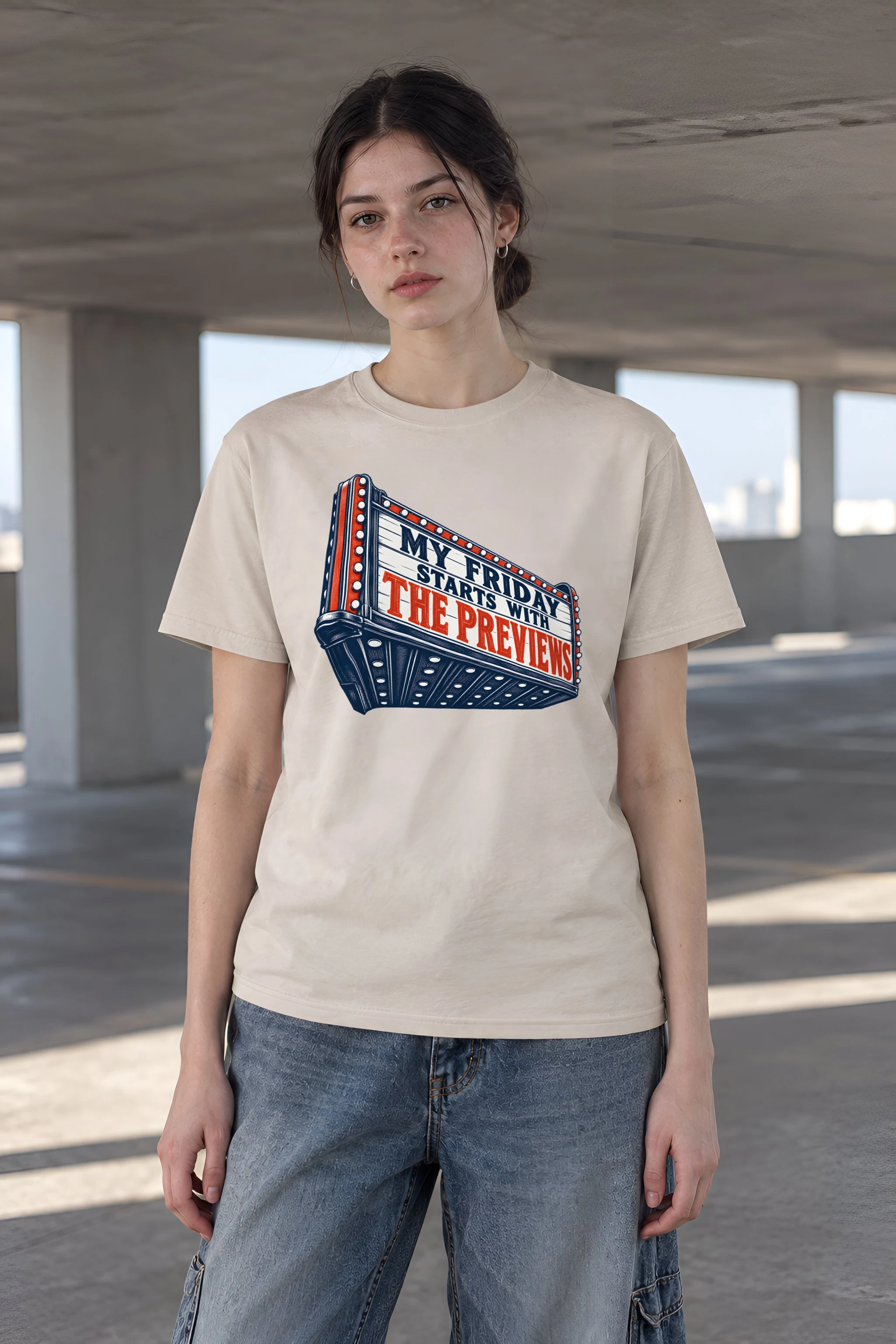 "My Friday Starts With the Previews" Heavyweight Unisex Crewneck T-shirt
