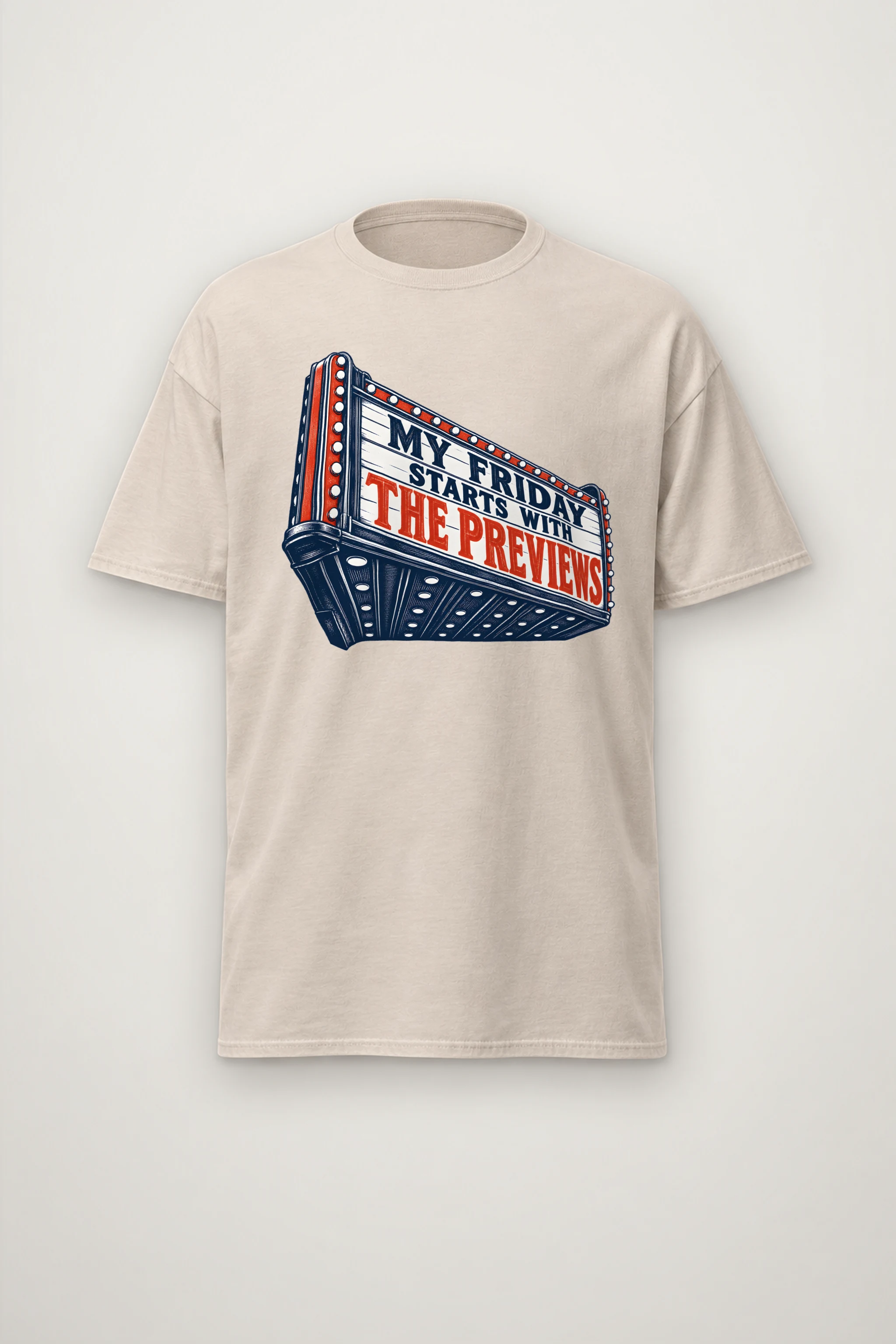 "My Friday Starts With the Previews" Heavyweight Unisex Crewneck T-shirt