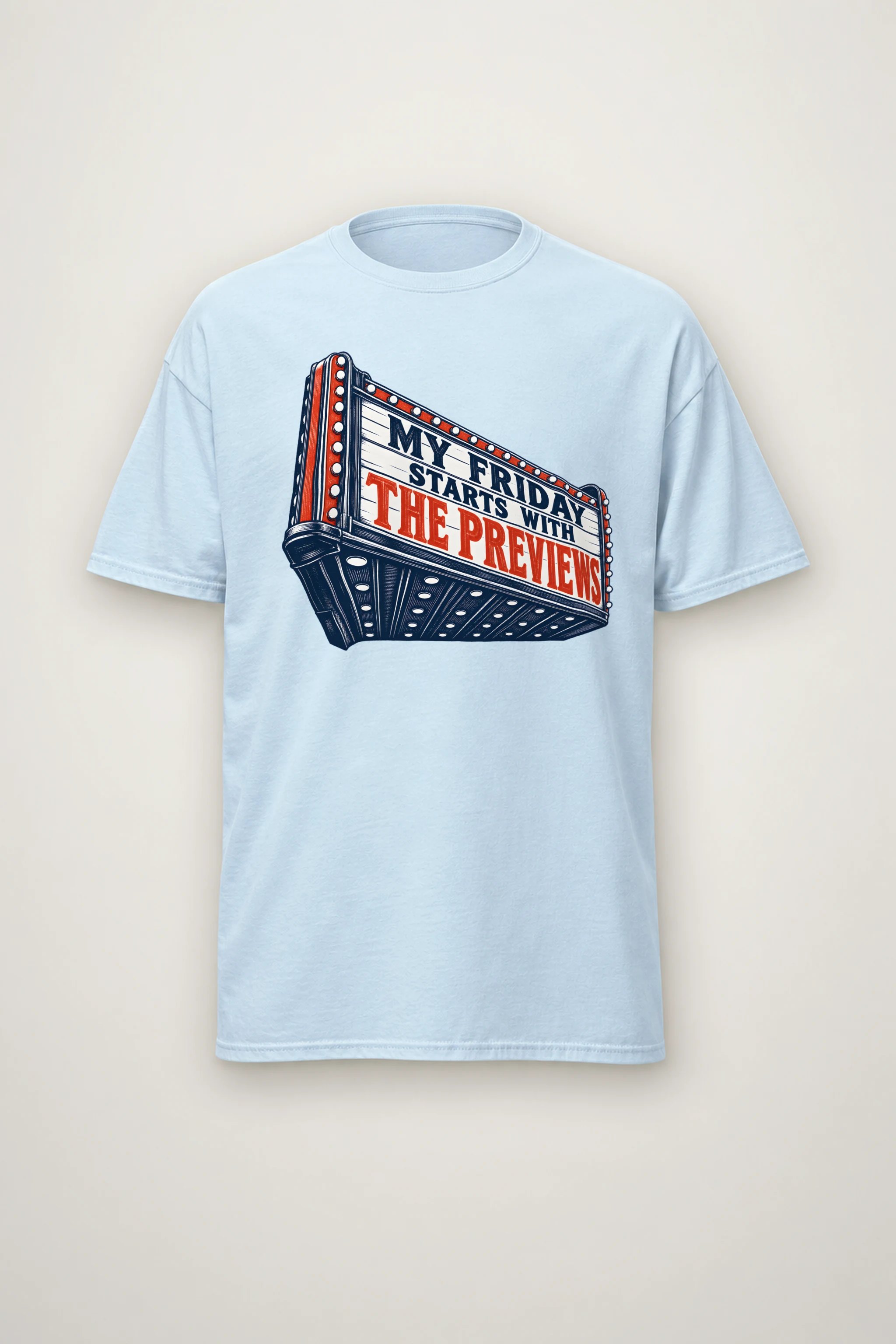"My Friday Starts With the Previews" Heavyweight Unisex Crewneck T-shirt