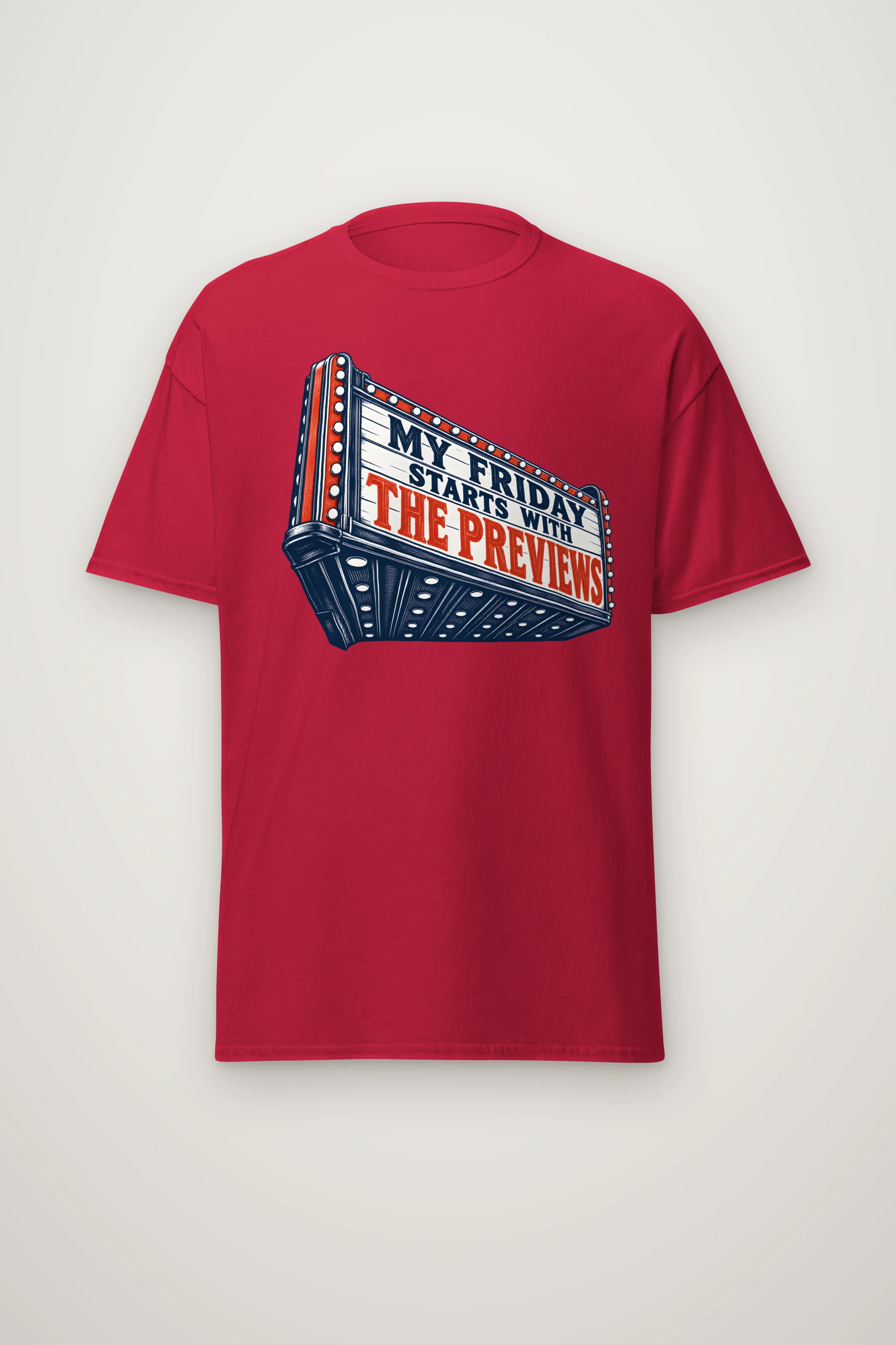 "My Friday Starts With the Previews" Heavyweight Unisex Crewneck T-shirt