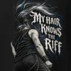 "My Hair Knows the Riff" Heavyweight Unisex Crewneck T-shirt