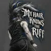 "My Hair Knows the Riff" Men's Oversized Heavyweight Crewneck T-Shirt