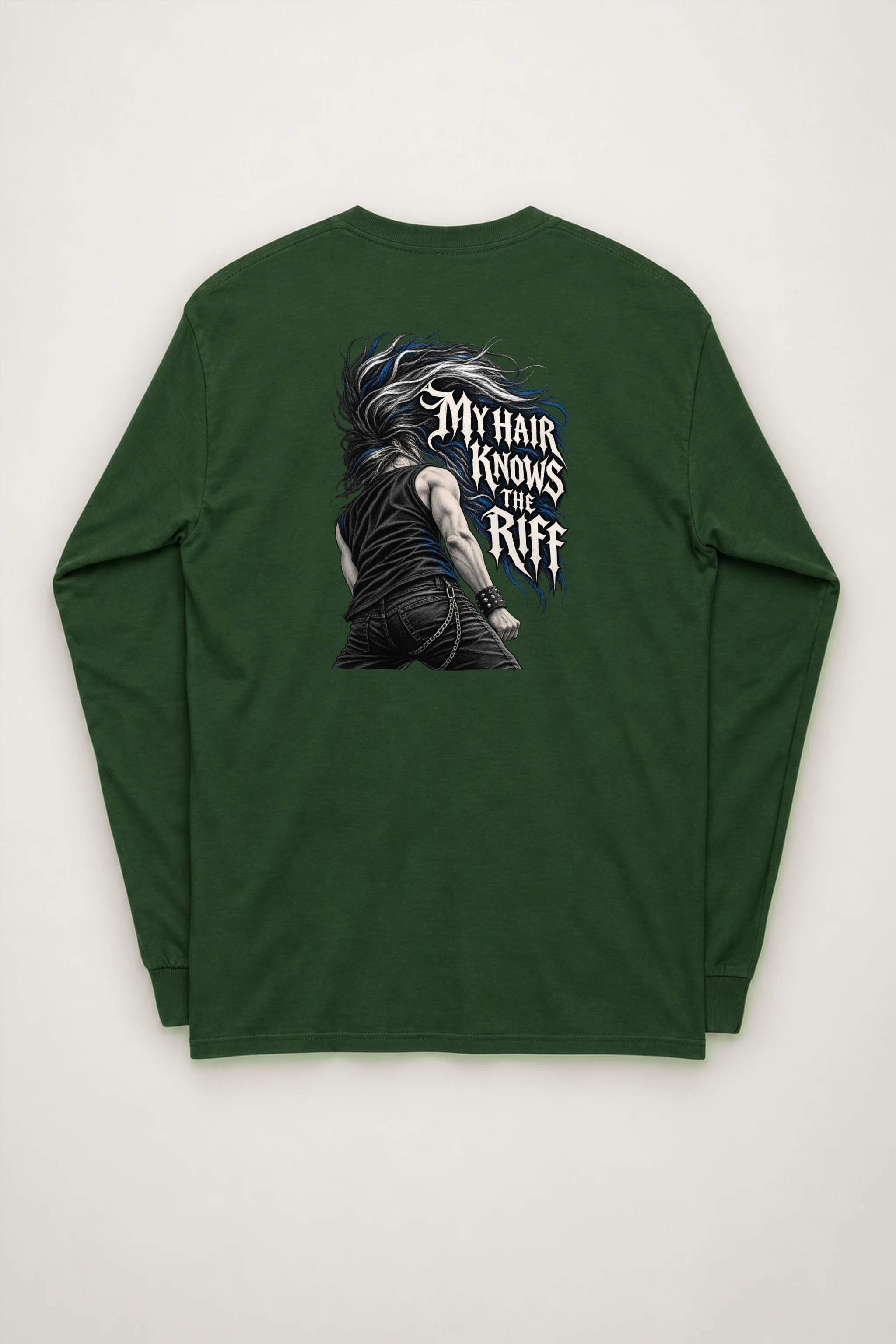 "My Hair Knows the Riff" Unisex Longsleeve T-shirt