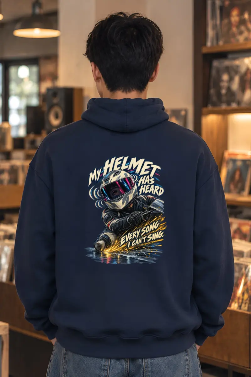 “My Helmet Has Heard” Unisex Pullover Hoodie