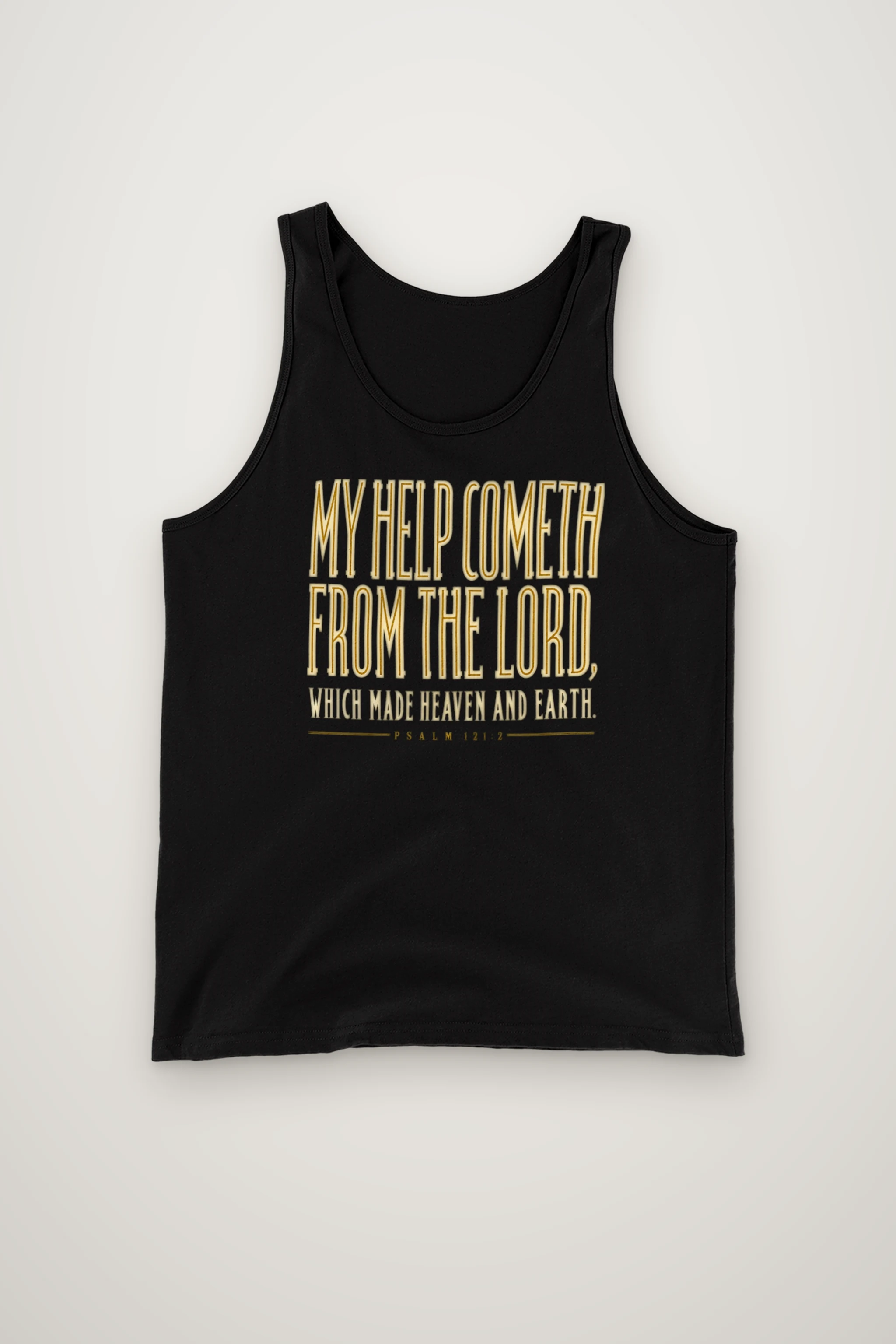 "MY HELP COMETH FROM THE LORD" Unisex Jersey Tank