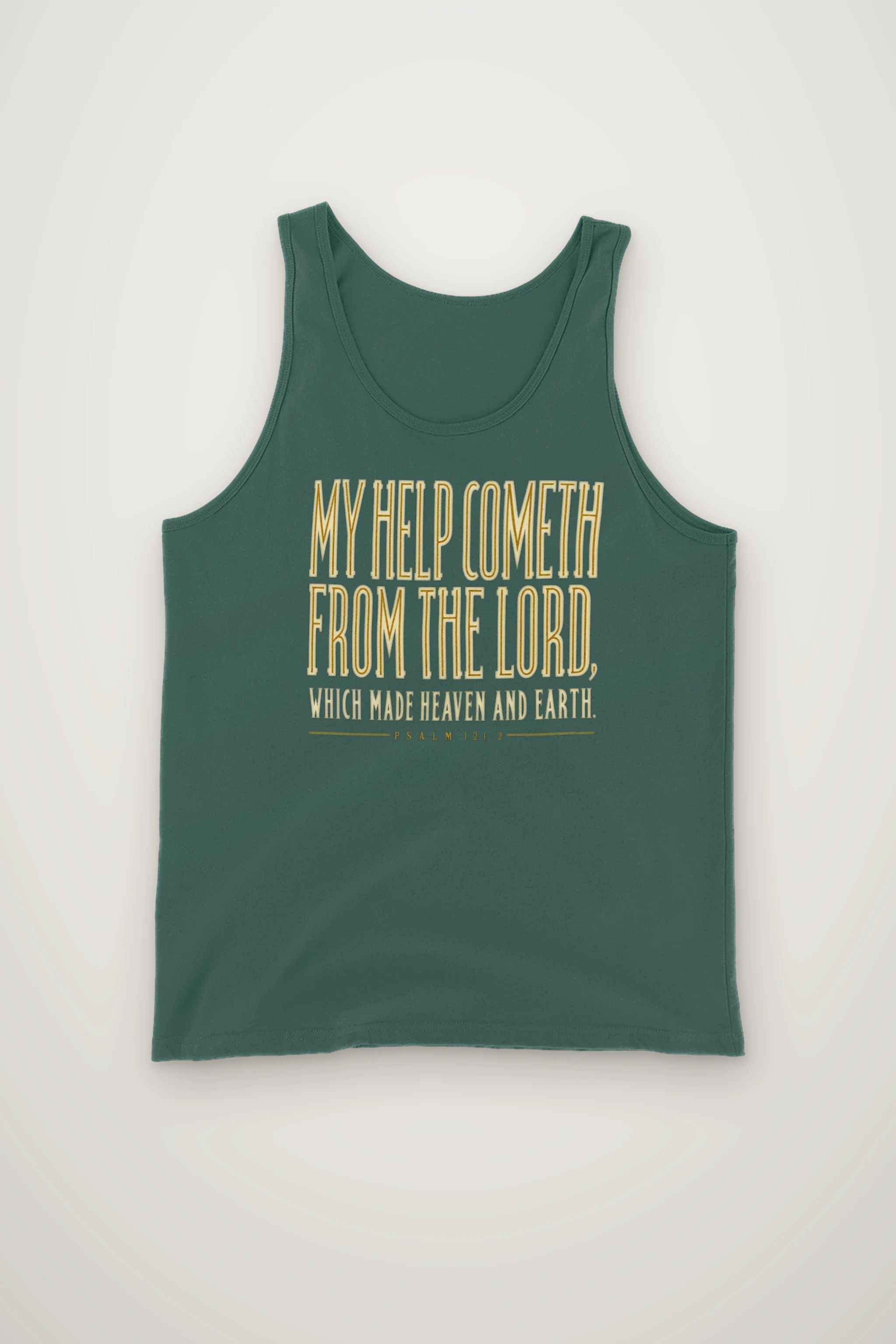 "MY HELP COMETH FROM THE LORD" Unisex Jersey Tank