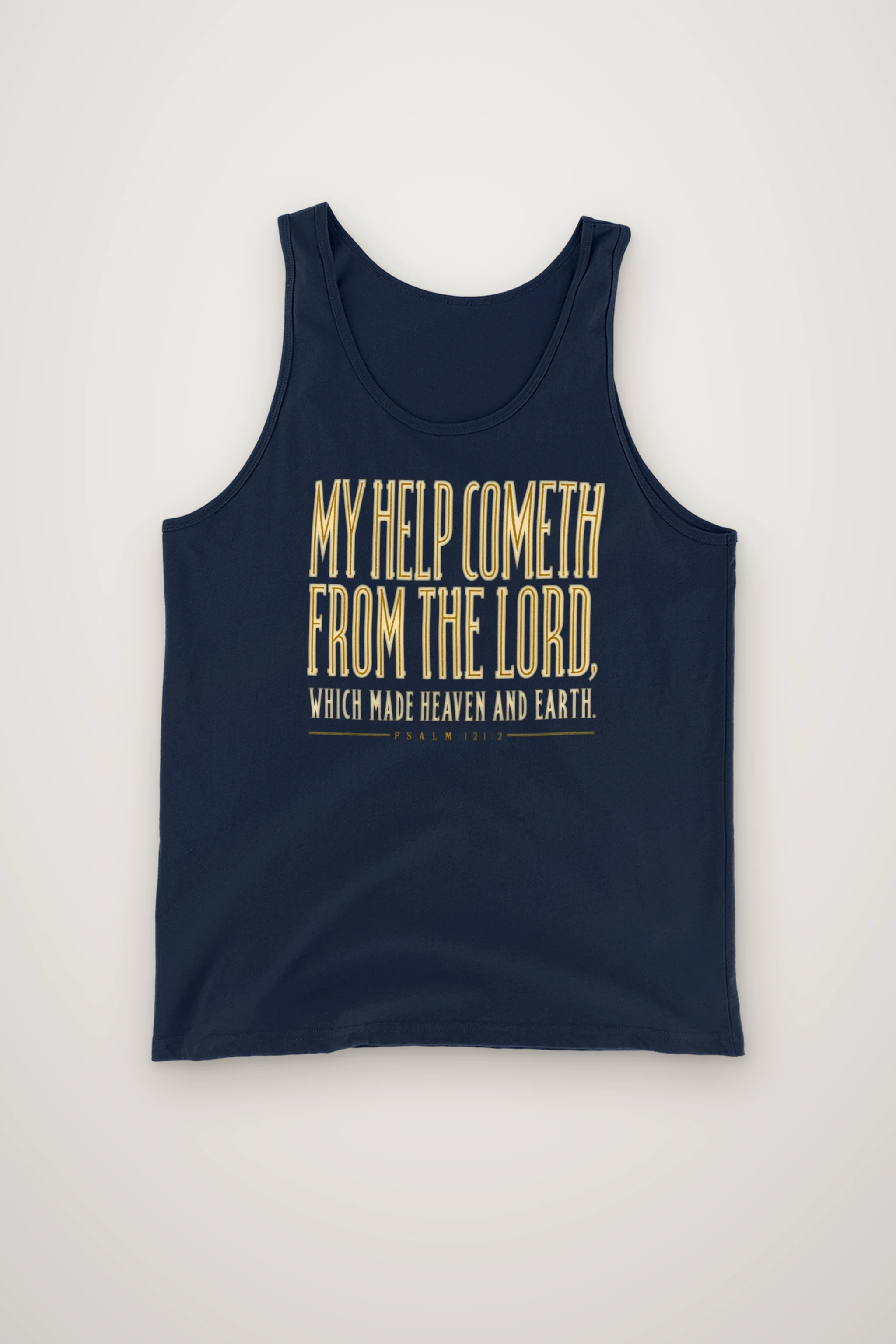 "MY HELP COMETH FROM THE LORD" Unisex Jersey Tank